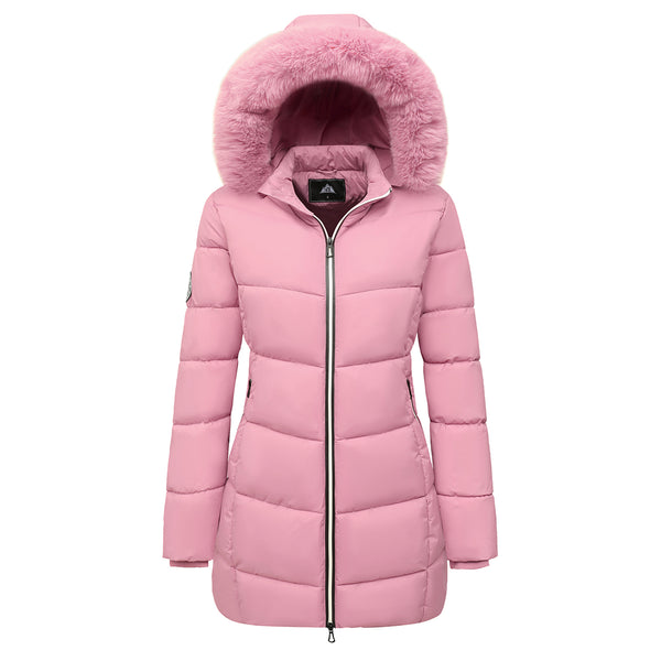 MOERDENG Women's Winter Windproof Warm Down Coats Waterproof Thicken Hooded fashions Puffer Jacket
