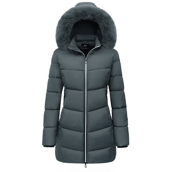 MOERDENG Women's Winter Windproof Warm Down Coats Waterproof Thicken Hooded fashions Puffer Jacket