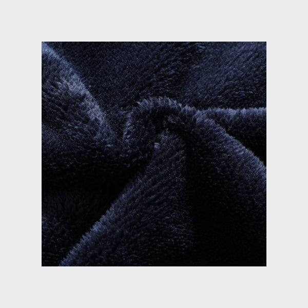 Moerdeng Men's Fleece Lined Jacket Dark Blue