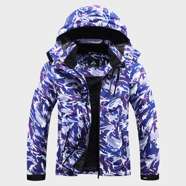 Moerdeng Women’s ArcticPeaks Ski Jacket Purple Camo