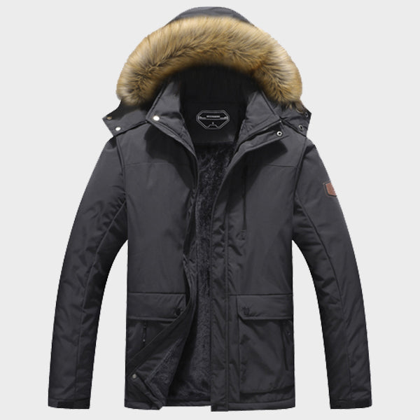 Men's Winter Waterproof Outdoor Jacket Dark Grey