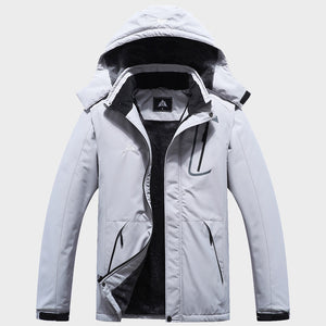  MOERDENG Abrigo de nieve de invierno para hombre, chaqueta de  esquí cálida impermeable con capucha para el trabajo, Gris claro : Ropa,  Zapatos y Joyería