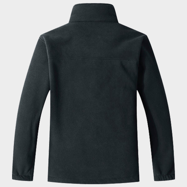 Moerdeng Men's Fleece Lined Jacket Dark Grey