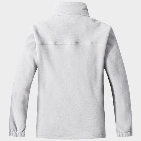 Moerdeng Men's Fleece Lined Jacket Light Grey