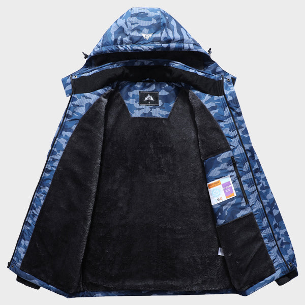 Moerdeng Men’s ArcticPeaks Ski Jacket Dark blue camo