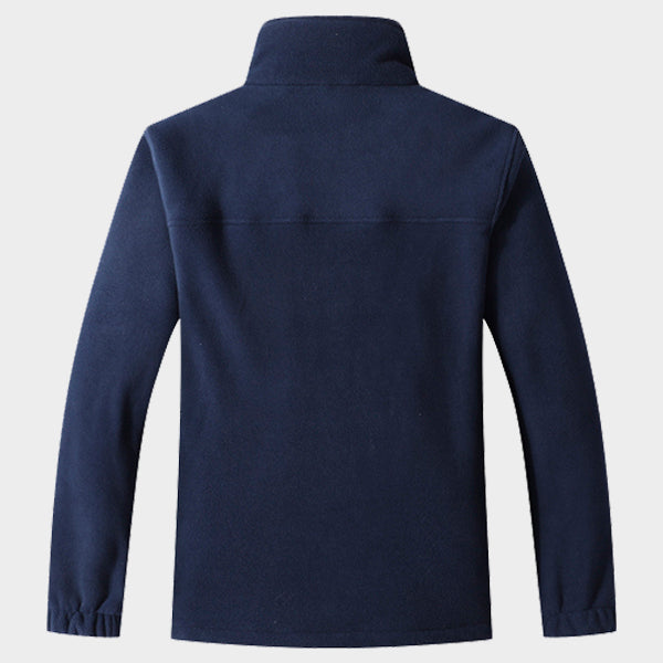 Moerdeng Men's Fleece Lined Jacket Dark Blue