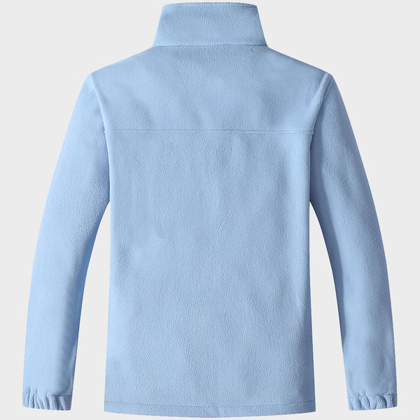 Moerdeng Men’s Winter Fleece Jacket Light Blue